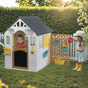 Dolu Children's Garden Playhouse with Fence